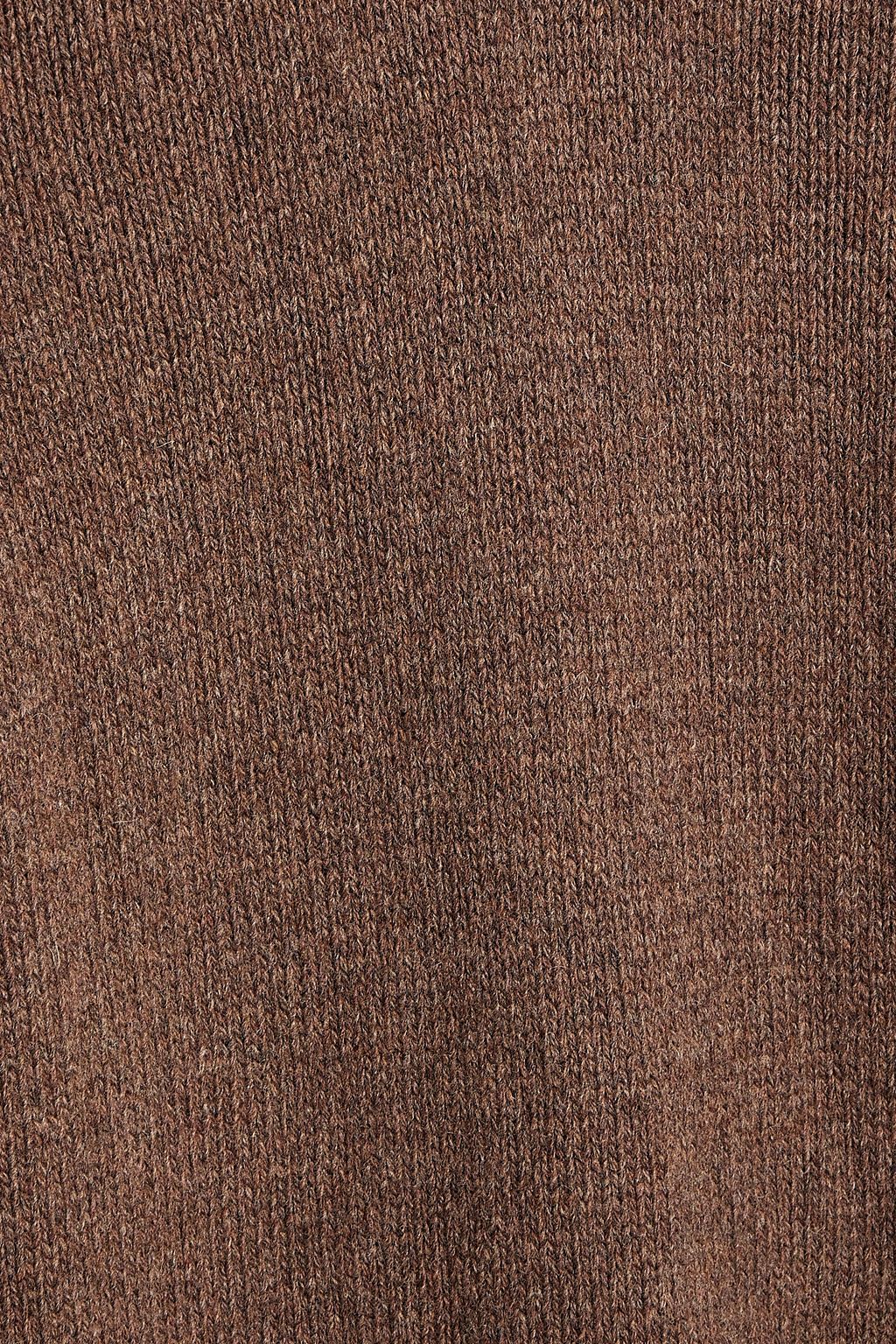 &DAUGHTER Simone mélange wool turtleneck midi dress