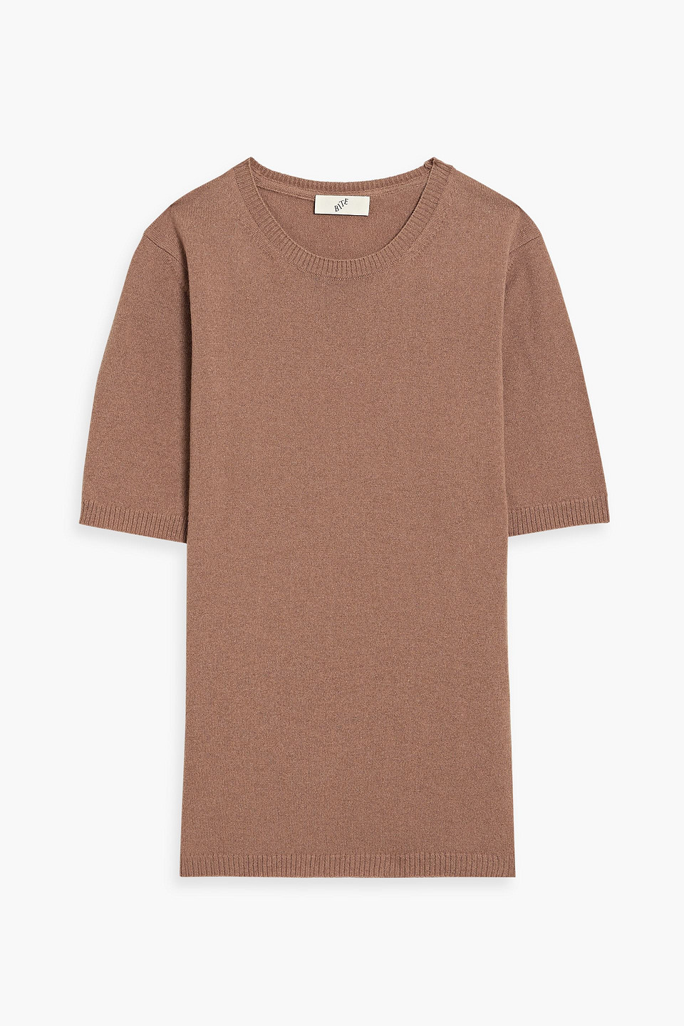 Bite Studios Cashmere And Wool-blend Top In Camel