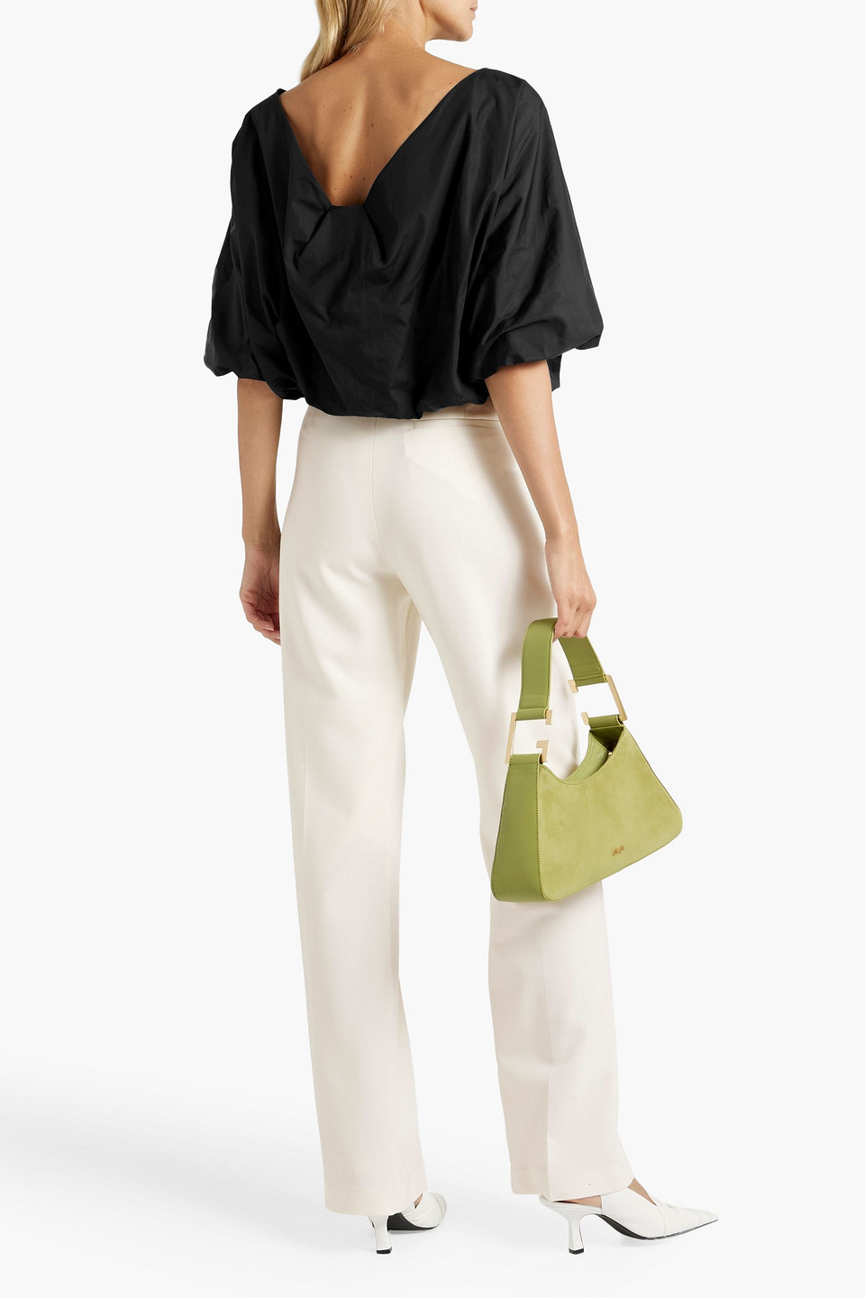 Bite Studios Straight-leg Wool Trousers In Cream