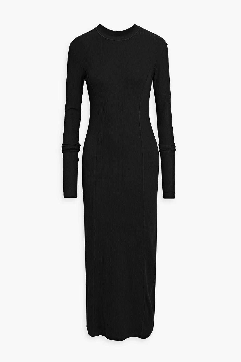 Knit ribbed midi dress hotsell