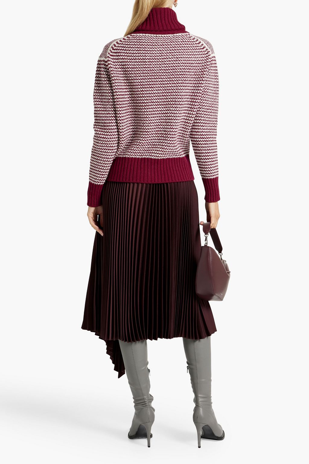 &DAUGHTER Striped wool turtleneck sweater