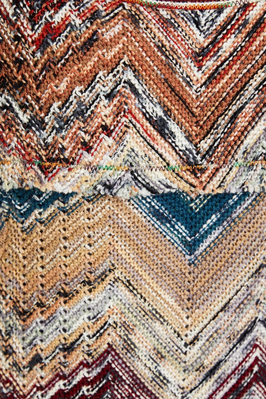 MISSONI 프레이 디테일 울 혼방 미니 드레스