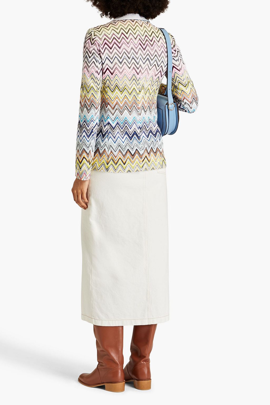 MISSONI Crochet-knit cotton-blend blazer