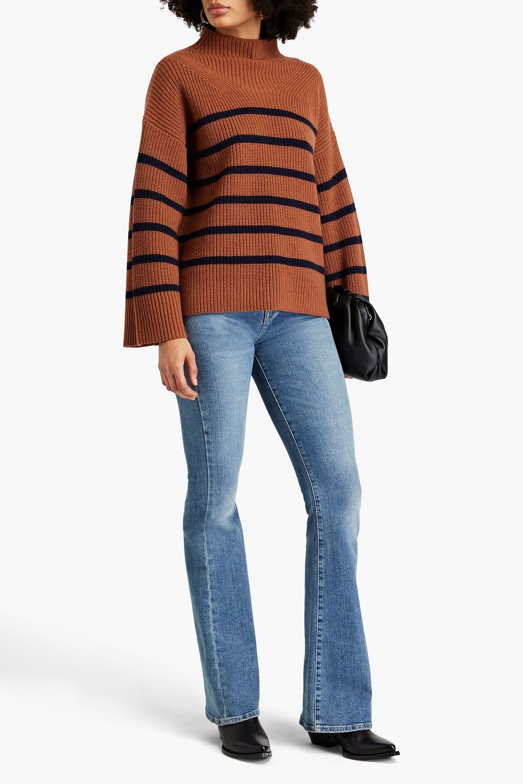 A.L.C. Louise striped merino wool turtleneck sweater