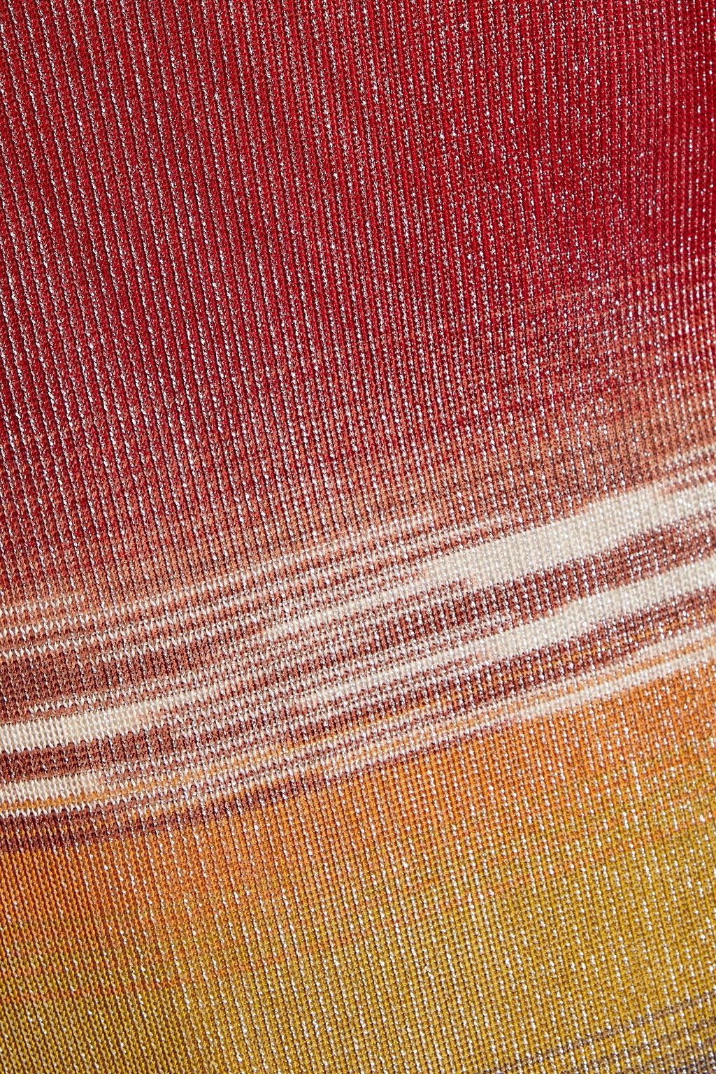 MISSONI Maxikleid aus Häkelstrick in Metallic-Optik
