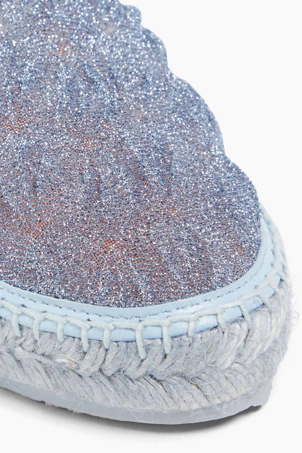 MISSONI Metallic crochet-knit espadrilles