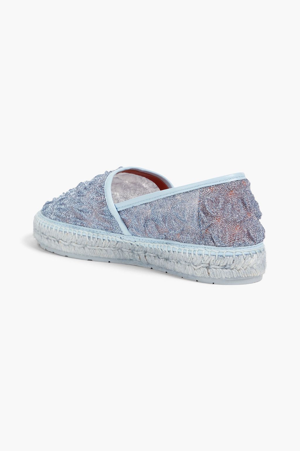 MISSONI Metallic crochet-knit espadrilles