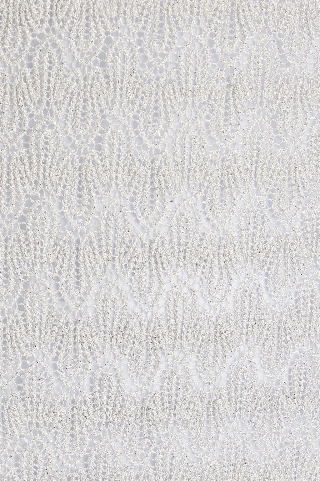MISSONI 메탈릭 크로셰 니트 미디 드레스
