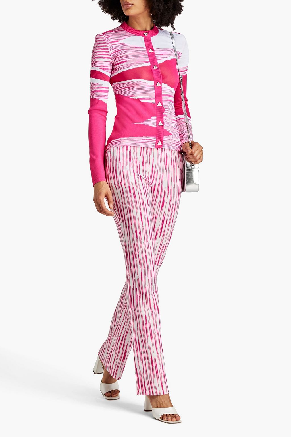 MISSONI 크로셰 니트 플레어 팬츠