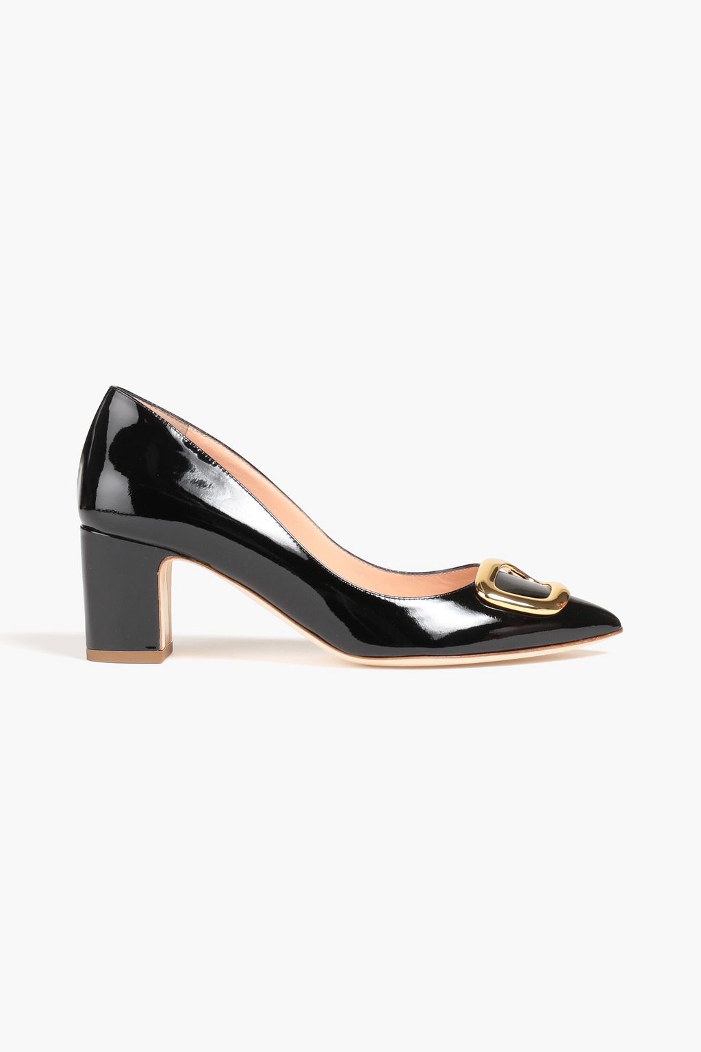 RUPERT SANDERSON Nada embellished patent-leather pumps | THE OUTNET