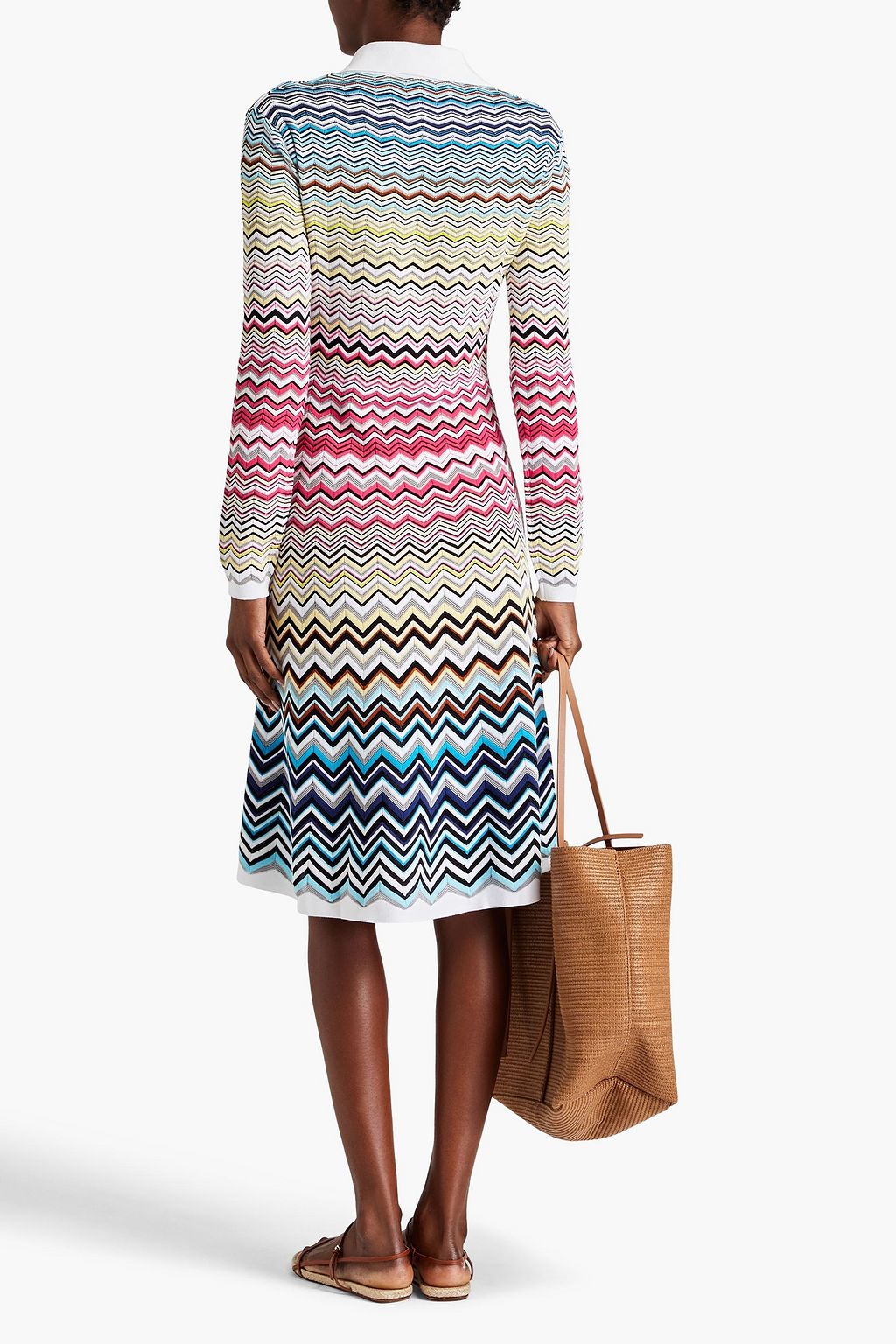 MISSONI فستان مصنوع من مزيج من القطن بحبكة كروشيه