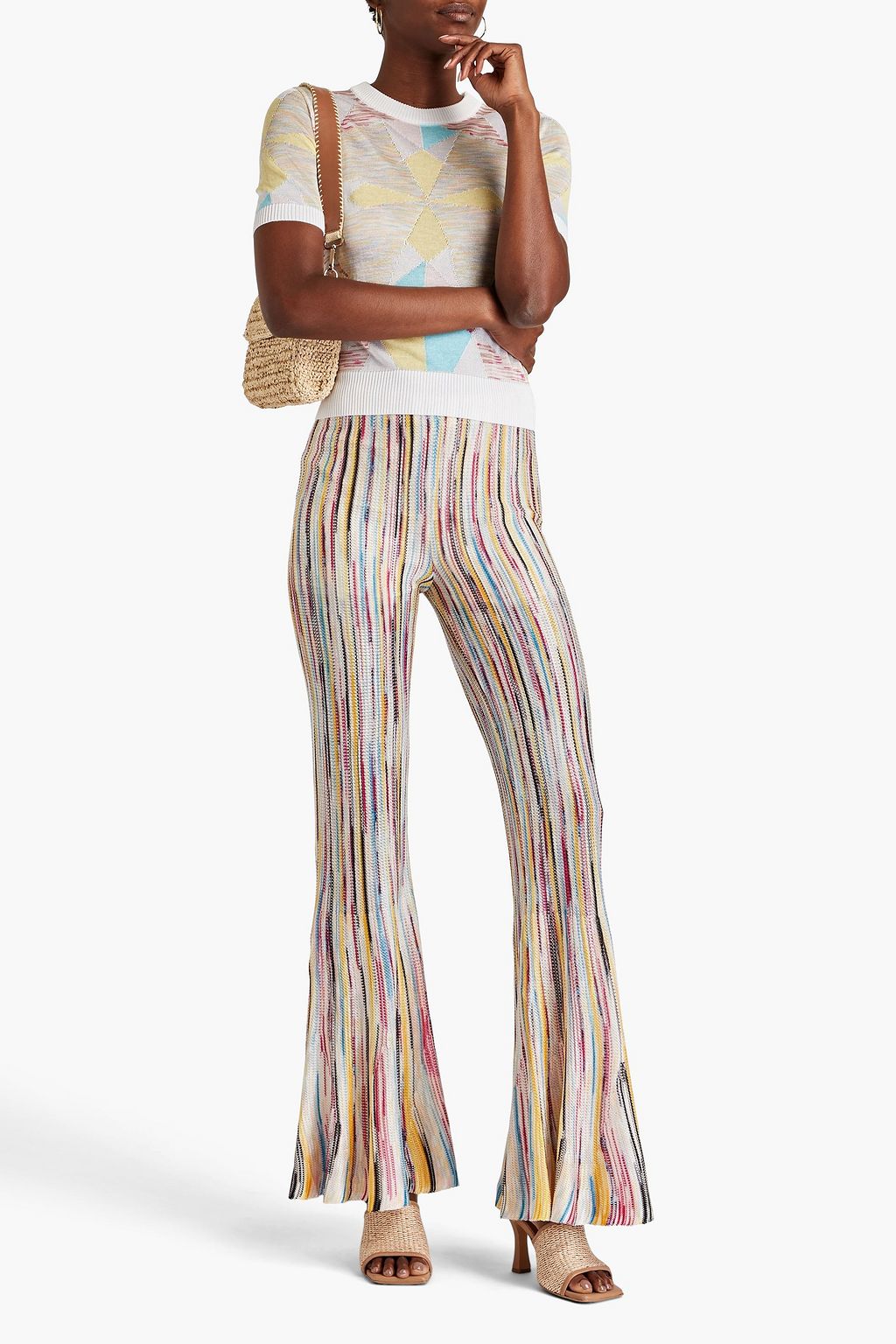 MISSONI Crochet-knit flared pants