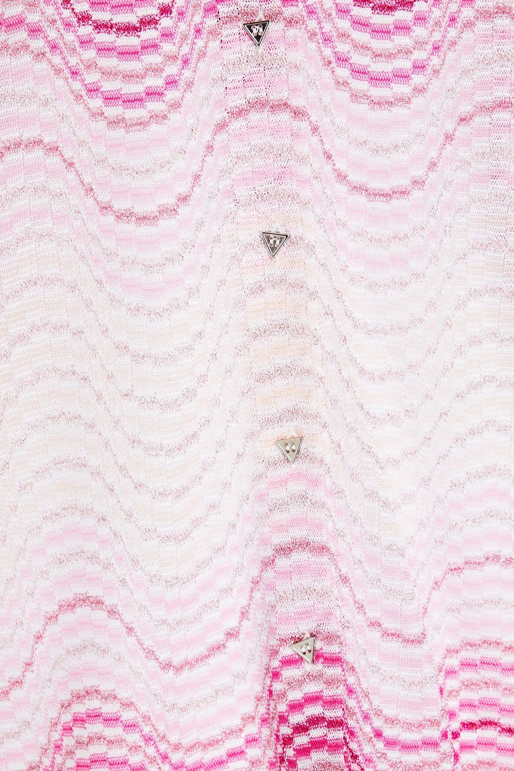 MISSONI Metallic crochet-knit shirt