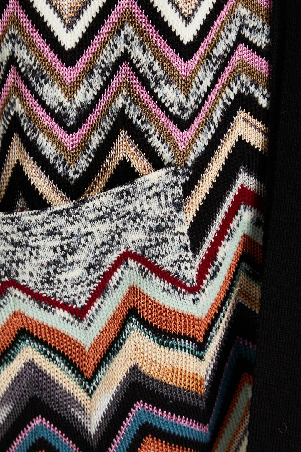 MISSONI Belted crochet-knit cardigan