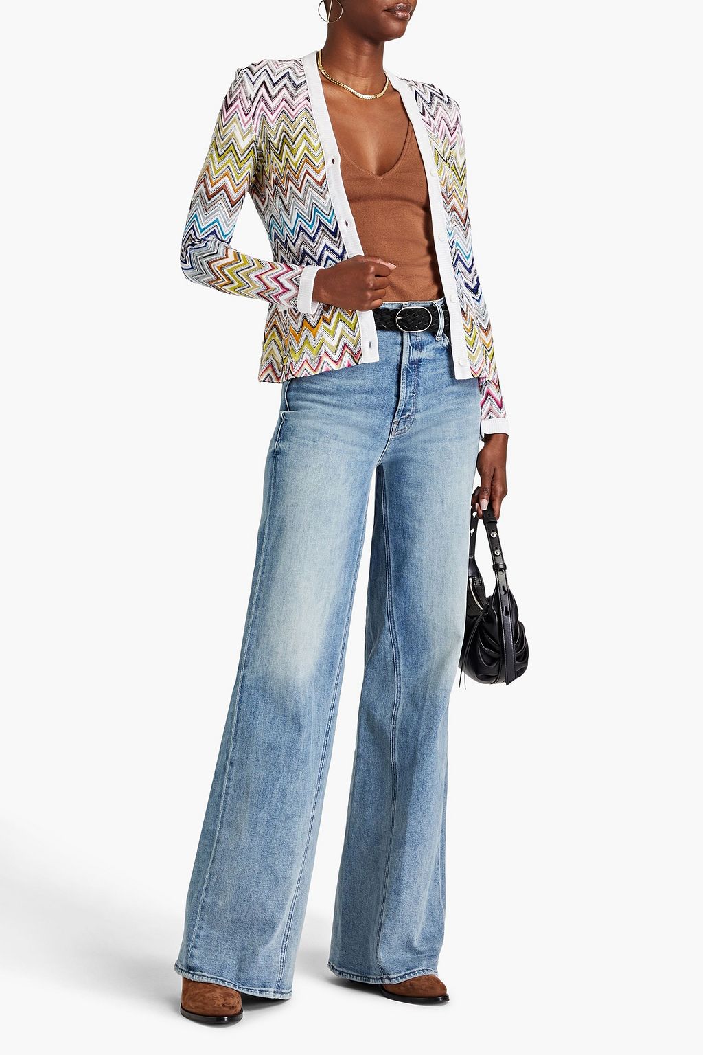 MISSONI Crochet-knit cotton-blend cardigan