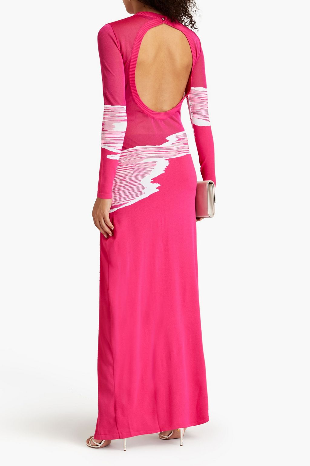 MISSONI Cutout crochet-knit gown
