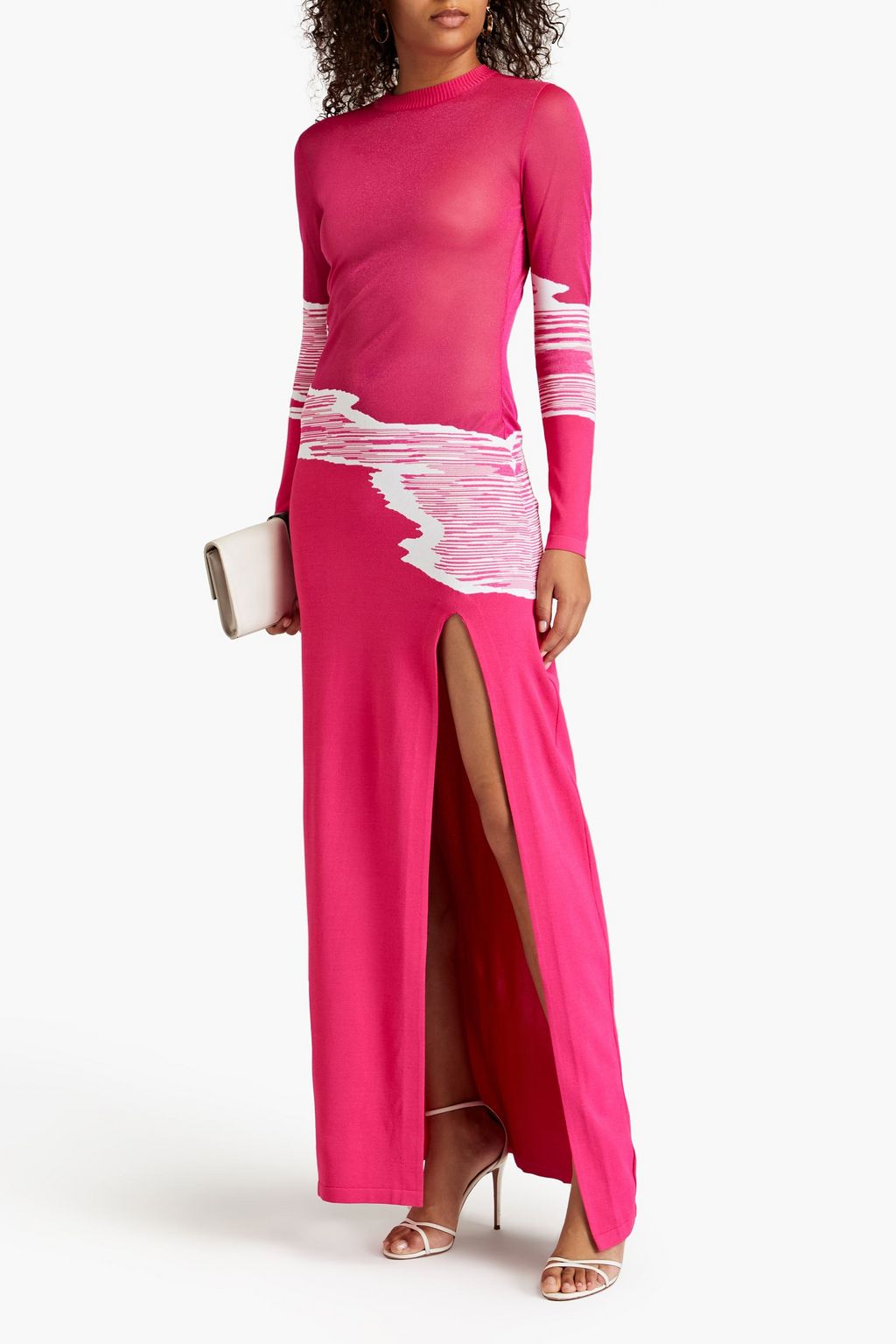 MISSONI Cutout crochet-knit gown