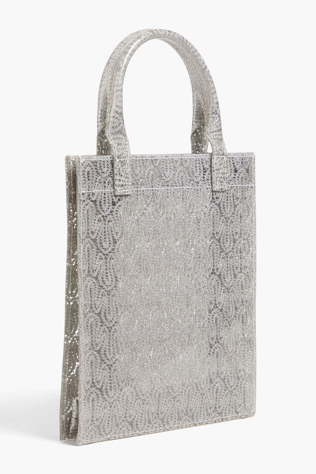 MISSONI Metallic crochet-knit and PVC tote