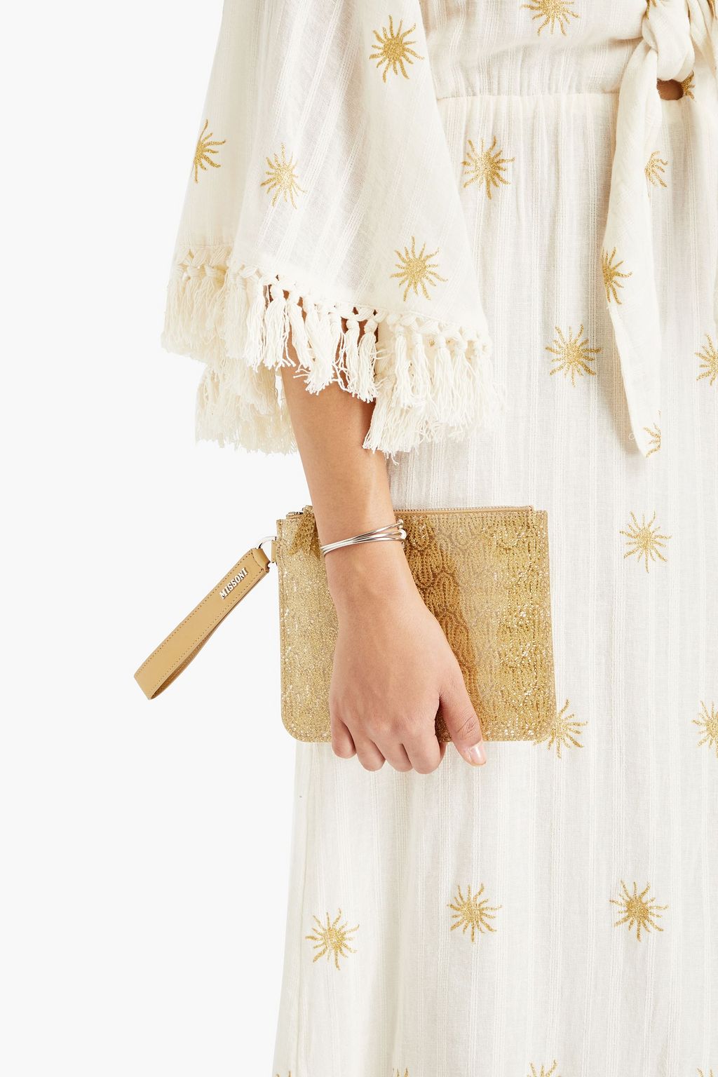 MISSONI Metallic printed PVC pouch