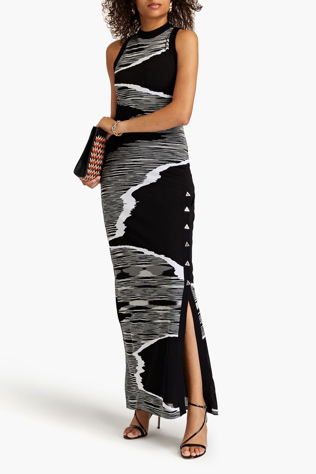 MISSONI Sequinembellished crochetknit maxi dress THE