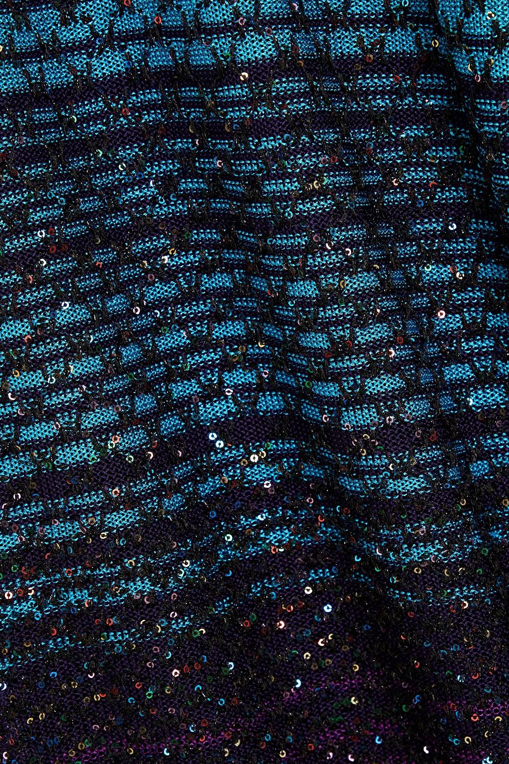 MISSONI Sequin-embellished crochet-knit wide-leg pants