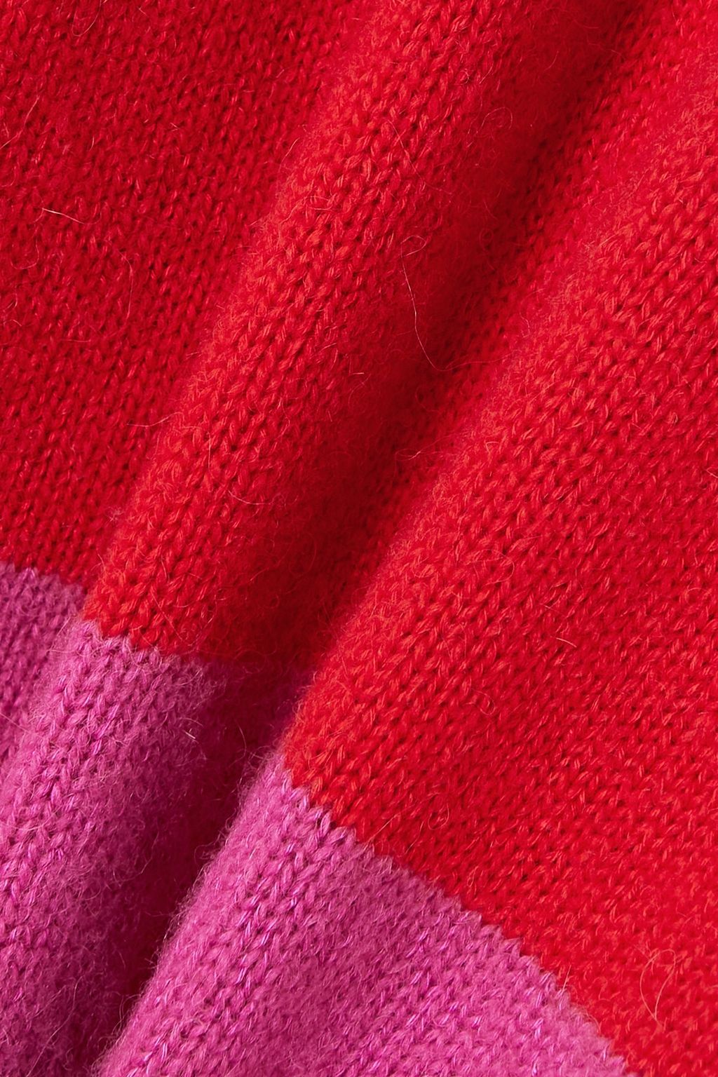 GOLDBERGH Jules two-tone knitted half-zip sweater