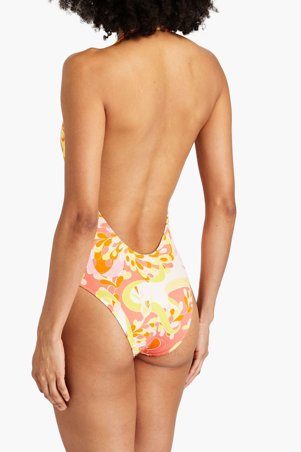PUCCI Printed halterneck swimsuit