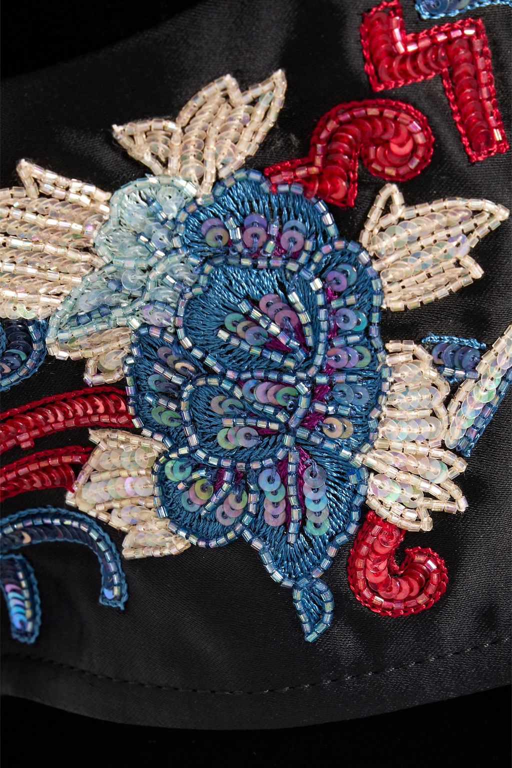 ZUHAIR MURAD Strapless embellished satin and velvet mini dress