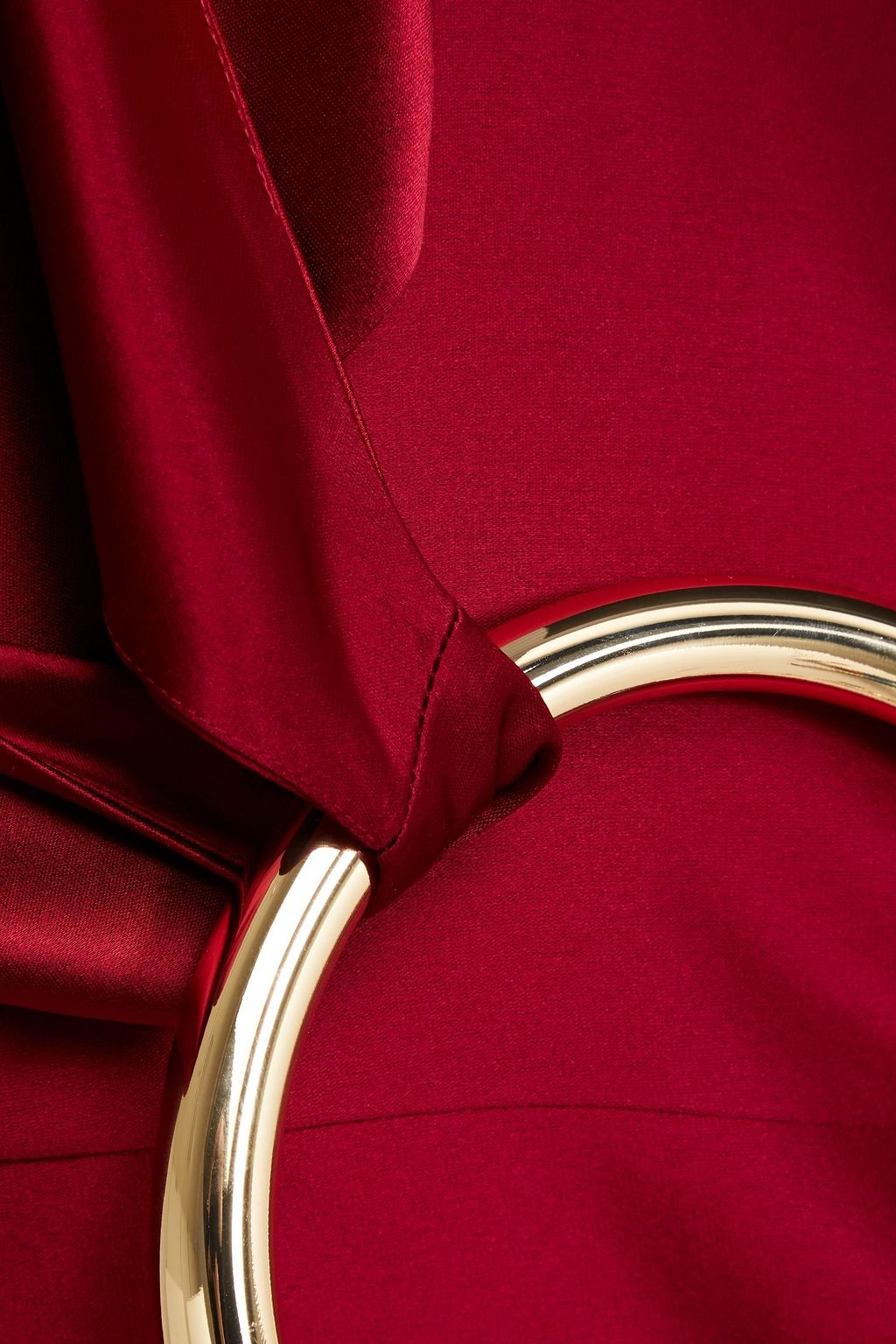 NICHOLAS Satin-crepe halterneck gown
