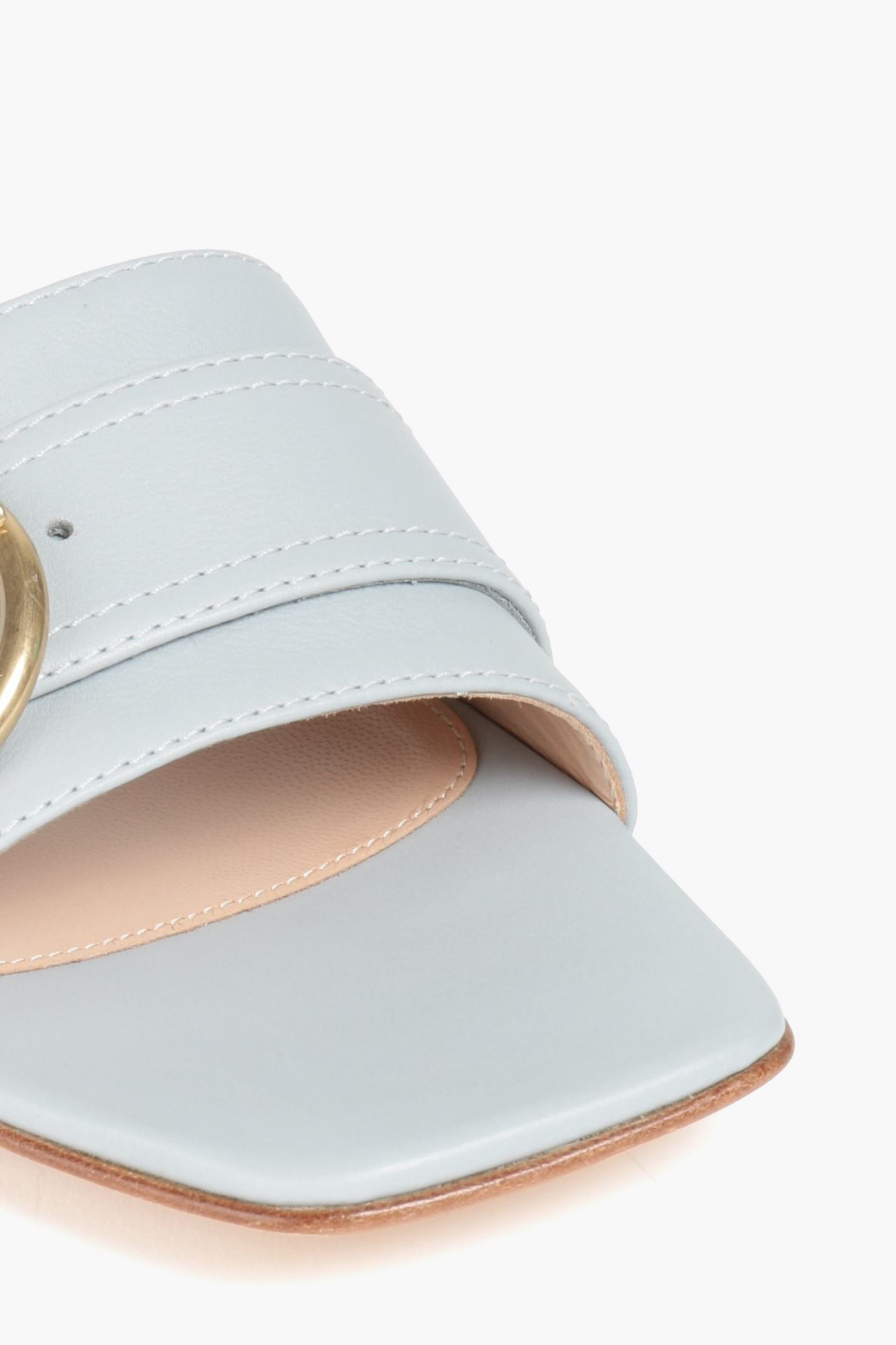 GIANVITO ROSSI Buckled leather slides