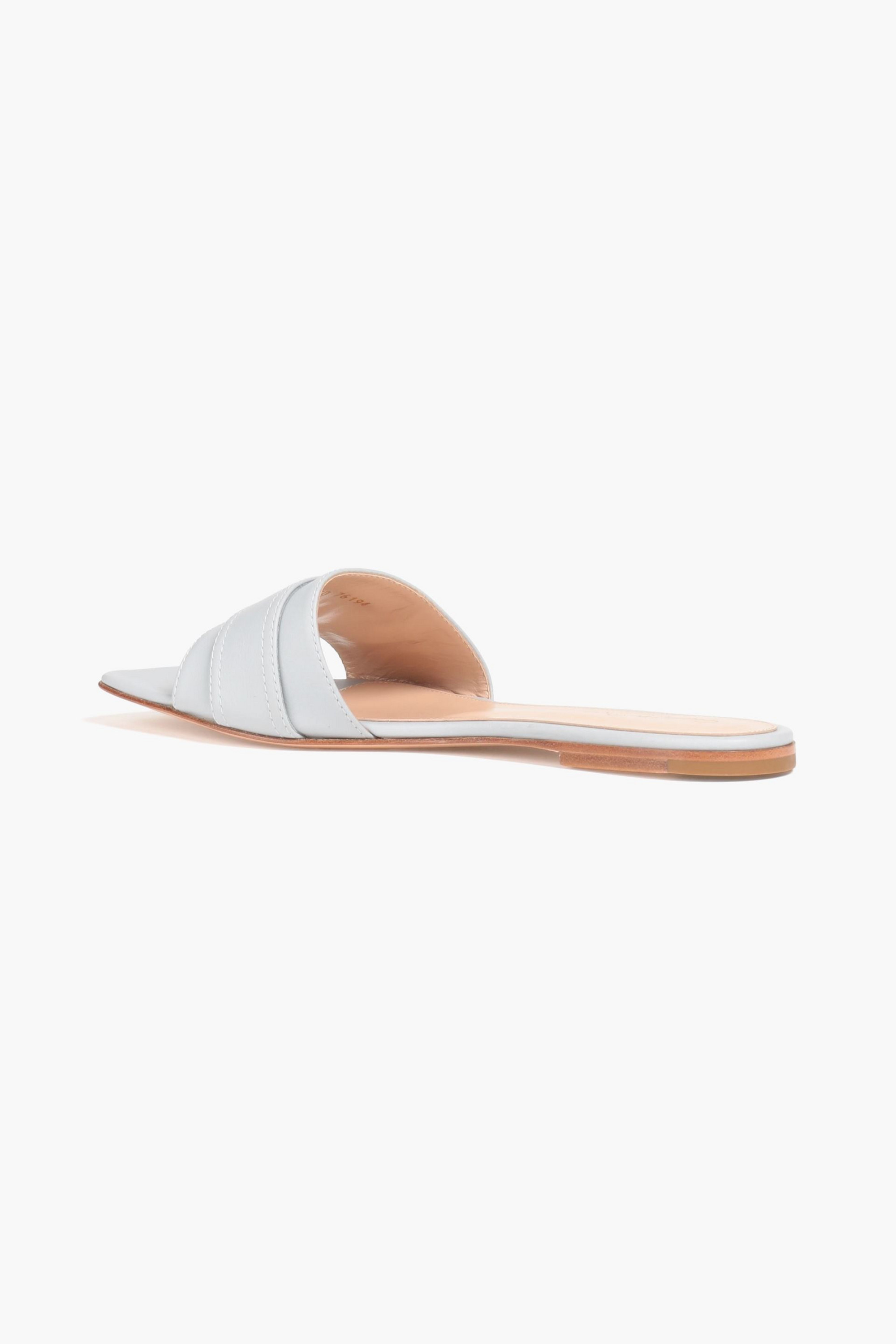 GIANVITO ROSSI Buckled leather slides
