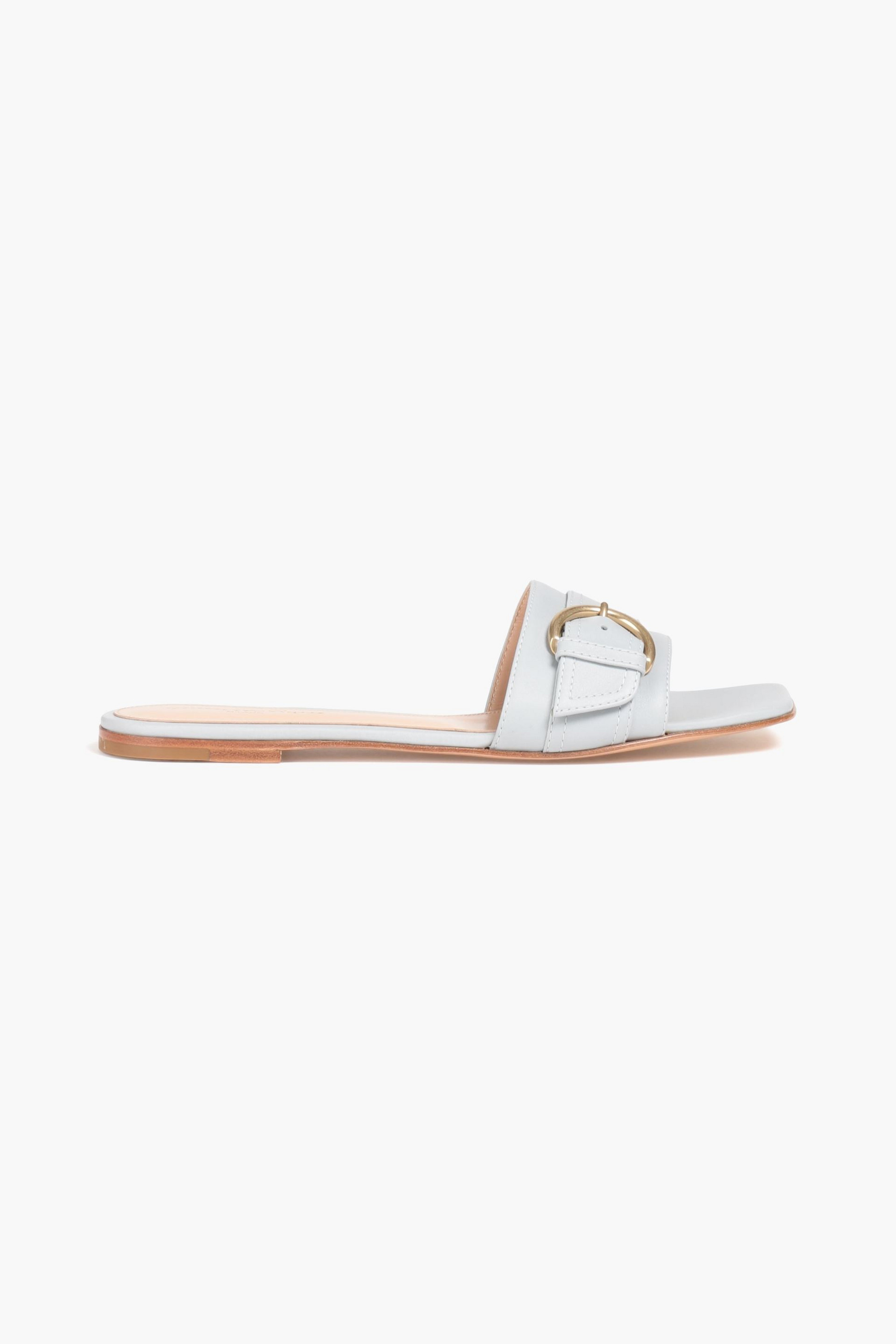 GIANVITO ROSSI Buckled leather slides