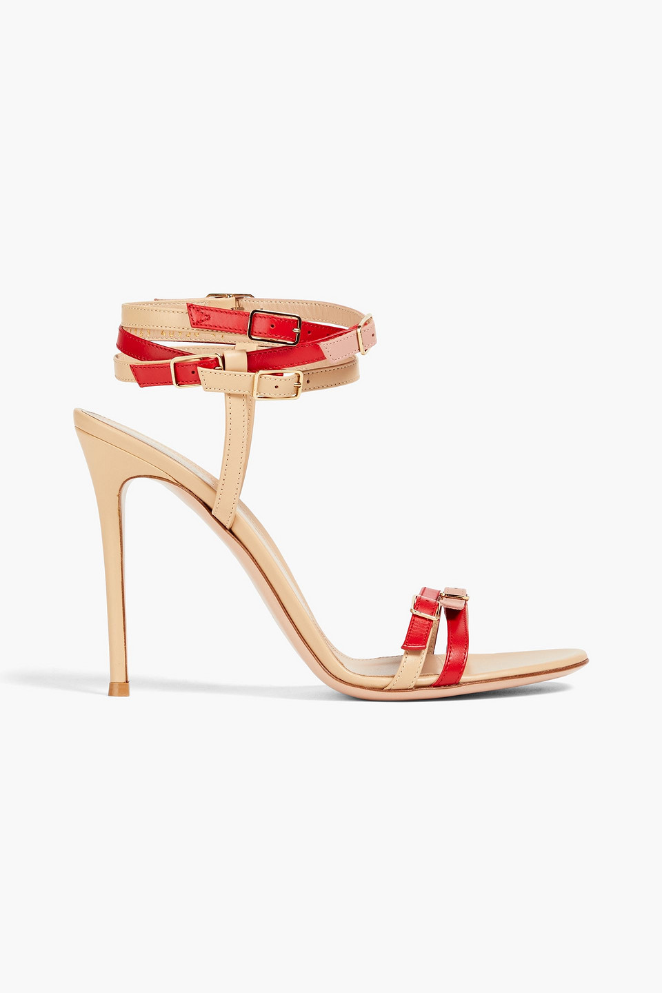 Gianvito Rossi Sandalen Aus Leder In Red