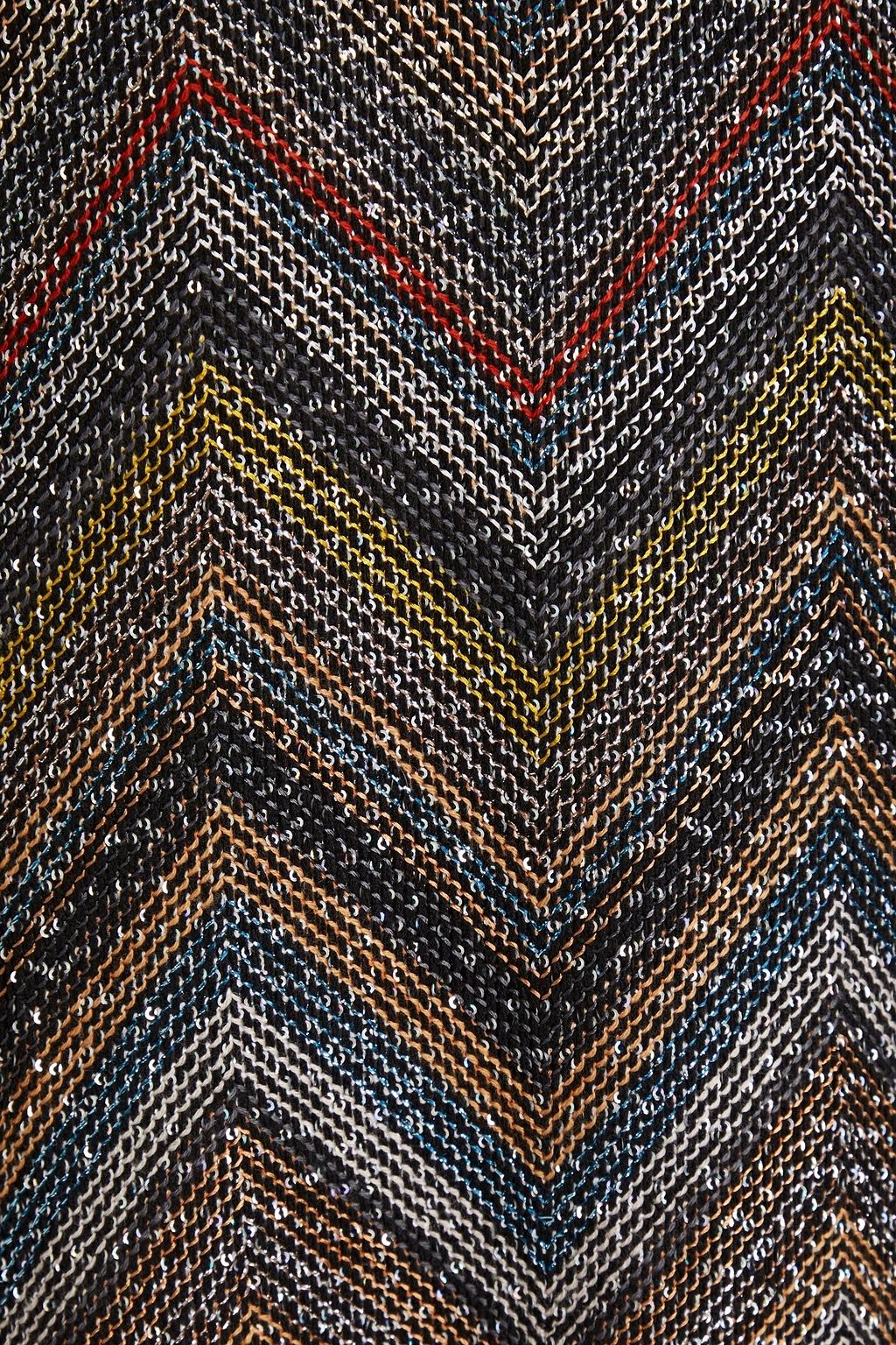 MISSONI بلوزة من نسيج بحبكة كروشيه مزينة بالترتر