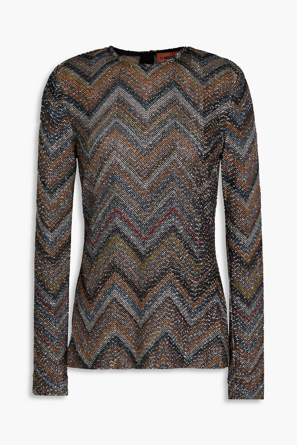 Missoni Sequin-embellished Crochet-knit Top