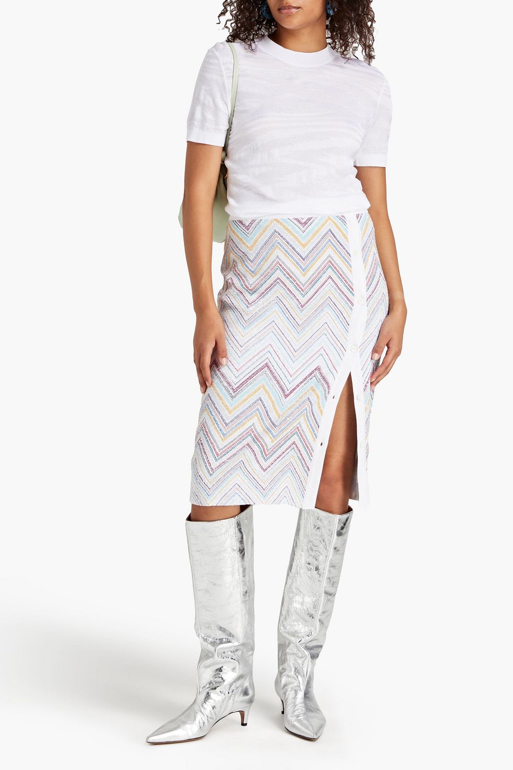 MISSONI Jacquard-knit T-shirt