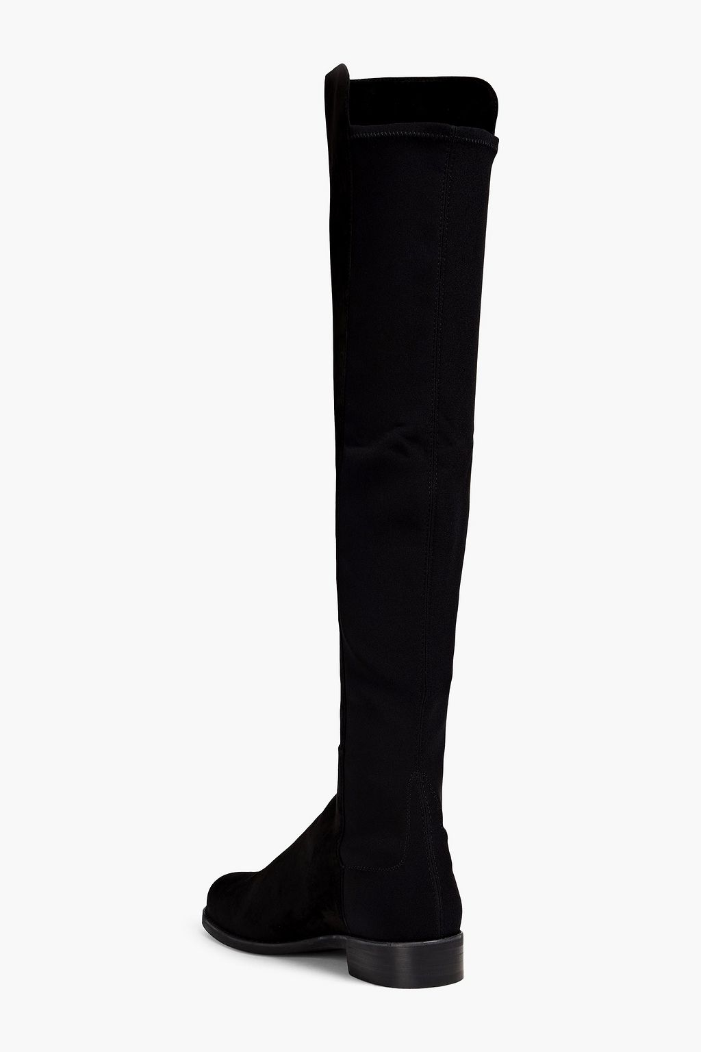 STUART WEITZMAN Microstretch and suede over-the-knee boots