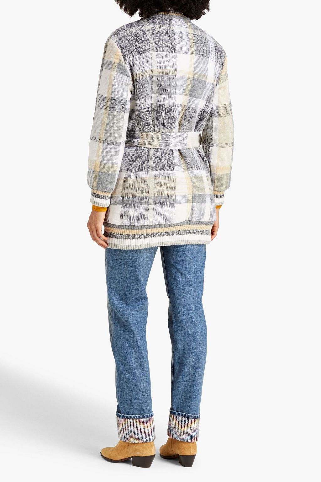 MISSONI معطف من مزيج الصوف مزود بحزام