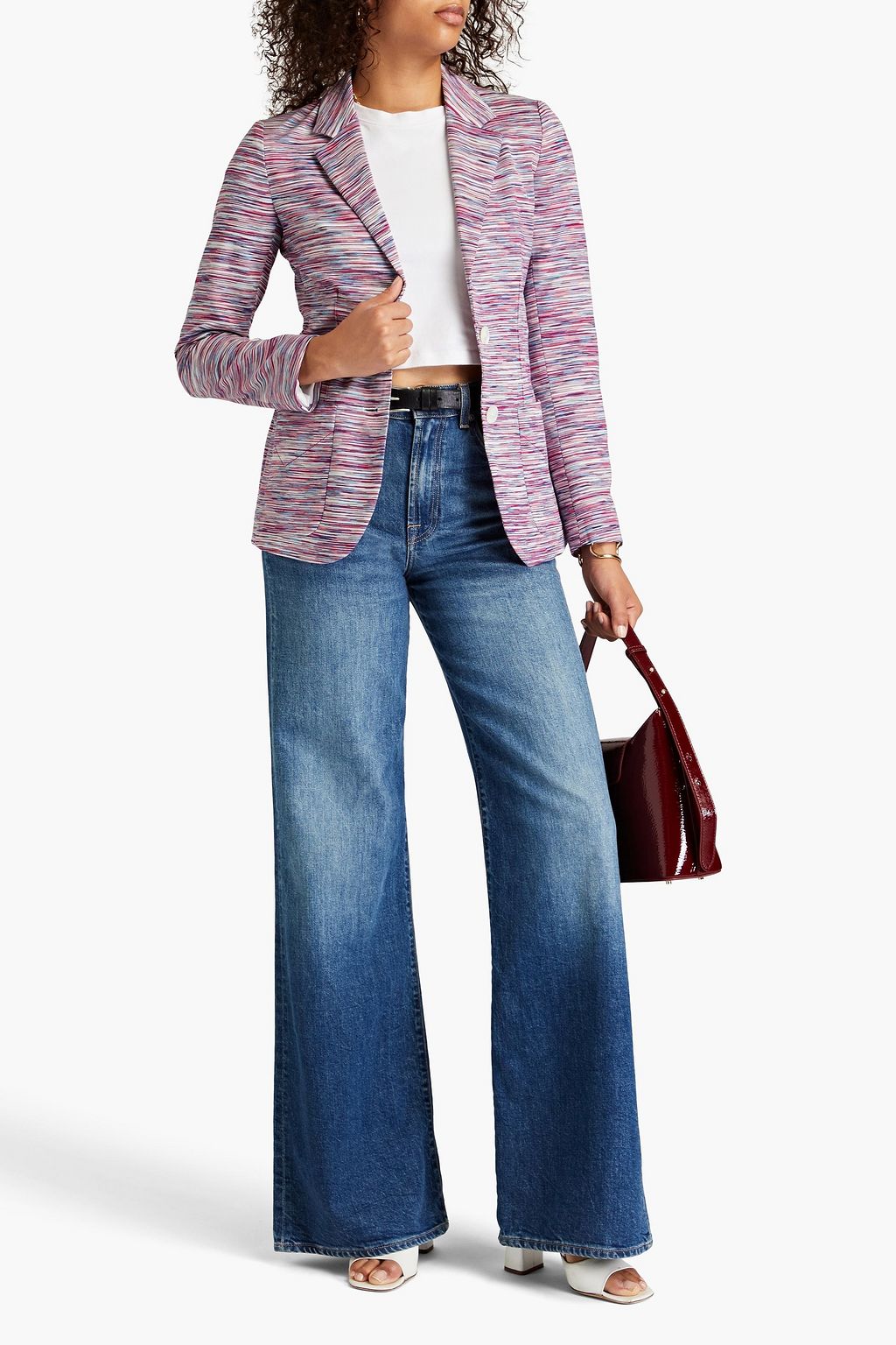 MISSONI Space-dyed cotton-jersey blazer