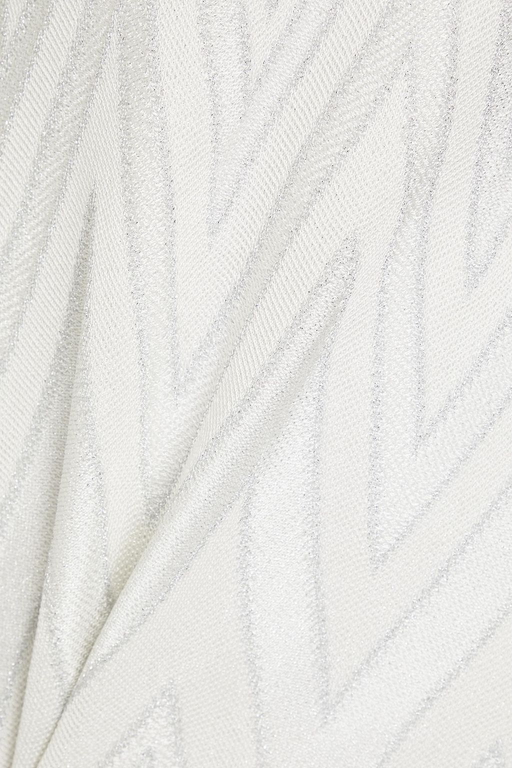 MISSONI 메탈릭 크로셰 니트 미니 드레스