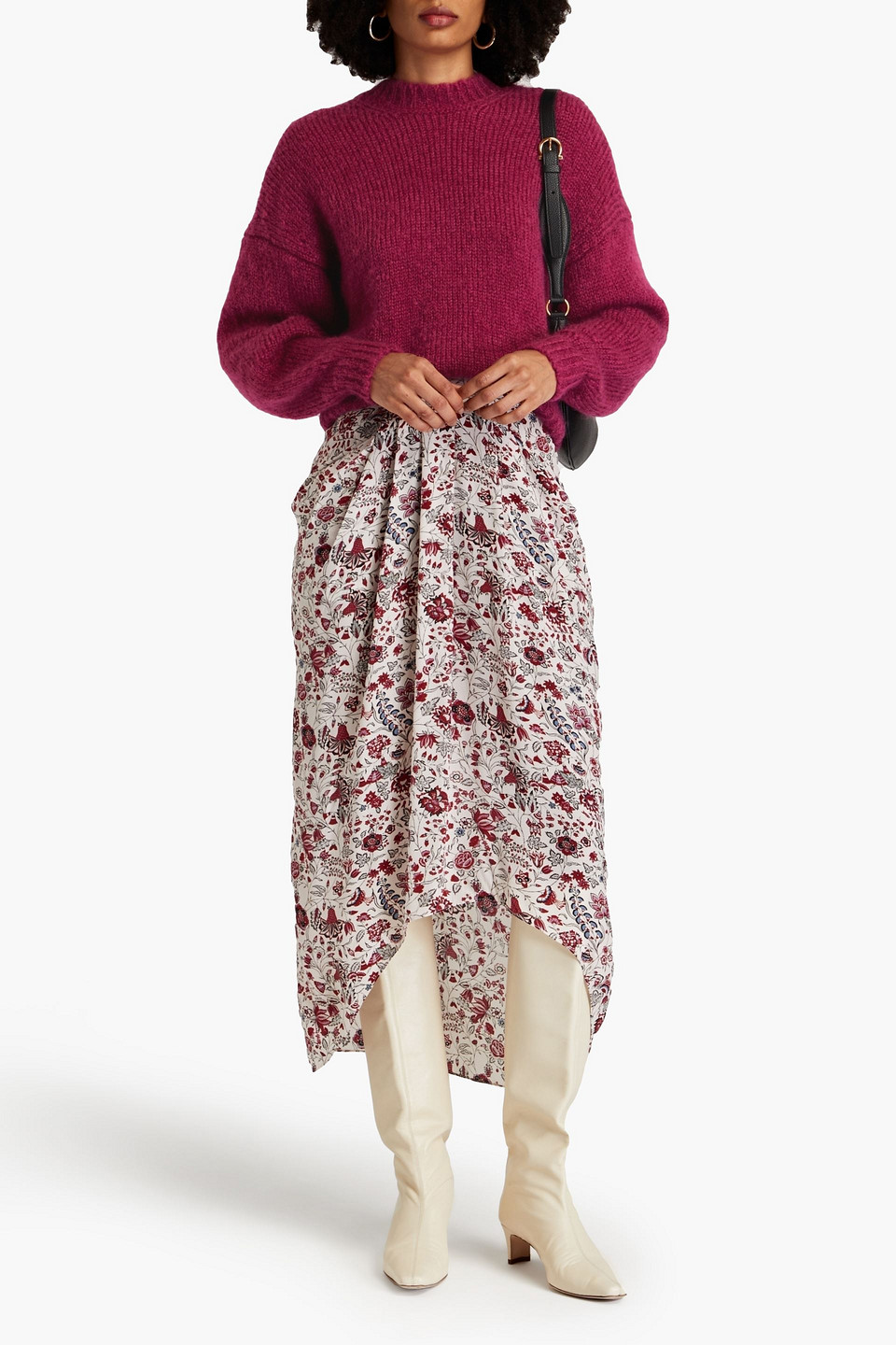 Isabel Marant Mohair-blend Sweater In Magenta