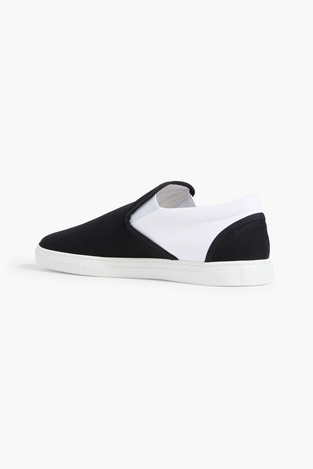 IRO Zaho two-tone canvas slip-on sneakers