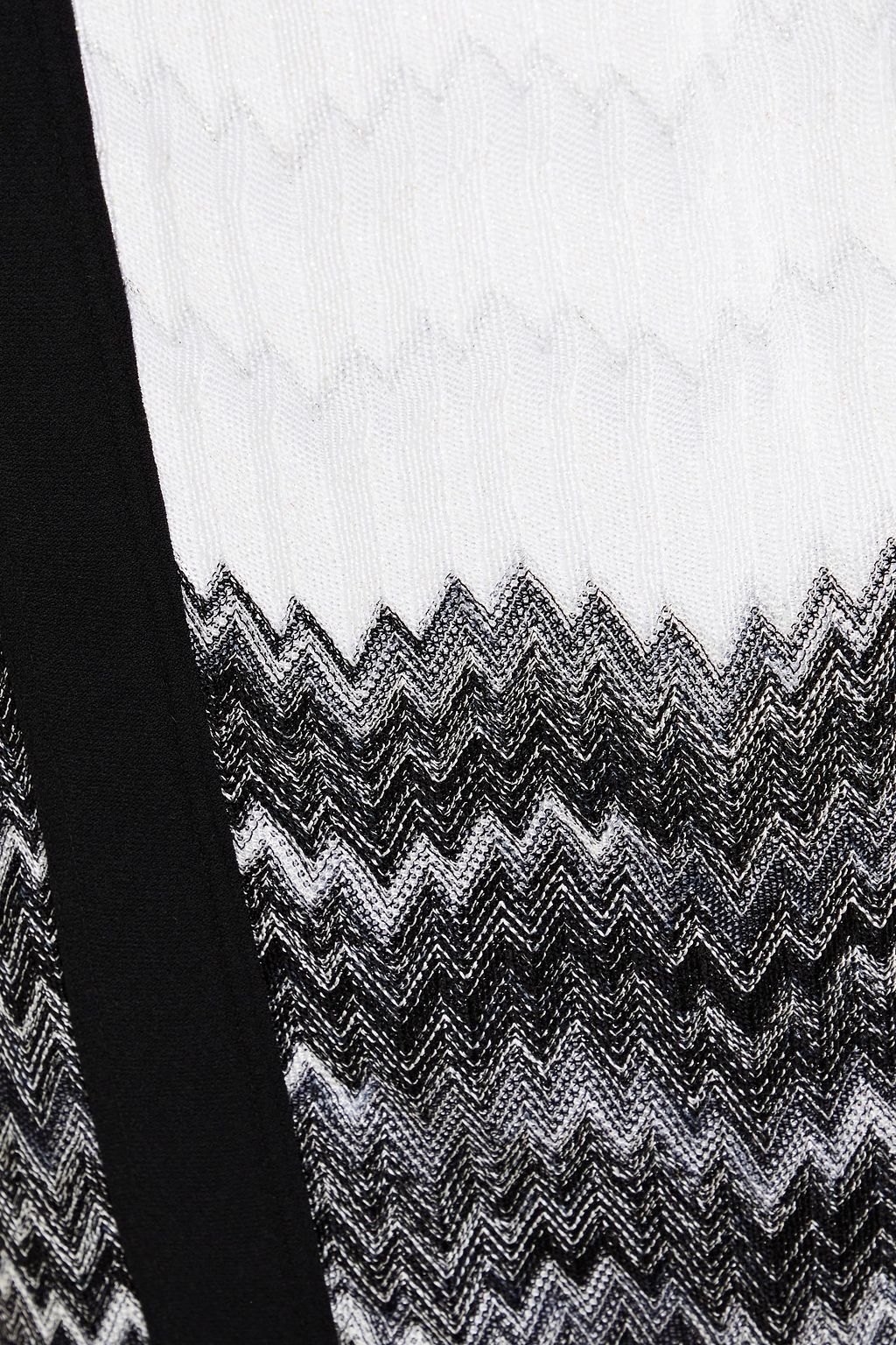 MISSONI Metallic crochet-knit straigjht-leg pants