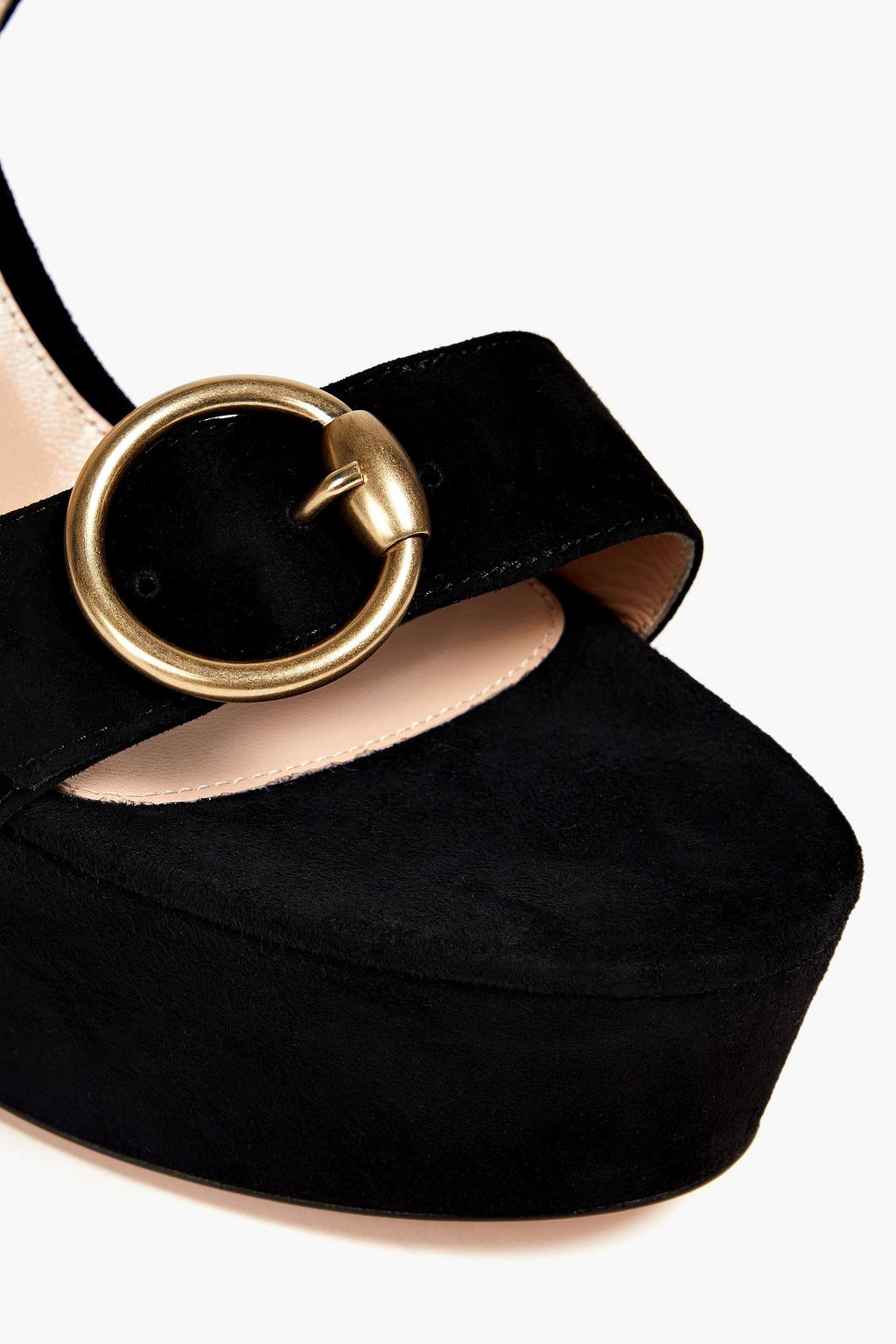 GIANVITO ROSSI Zandra buckled suede sandals