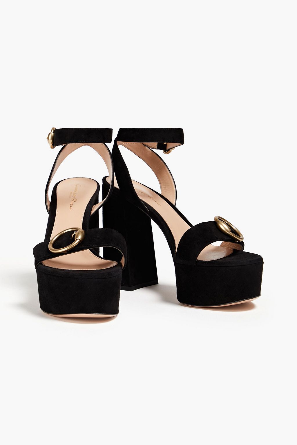 GIANVITO ROSSI Zandra buckled suede sandals