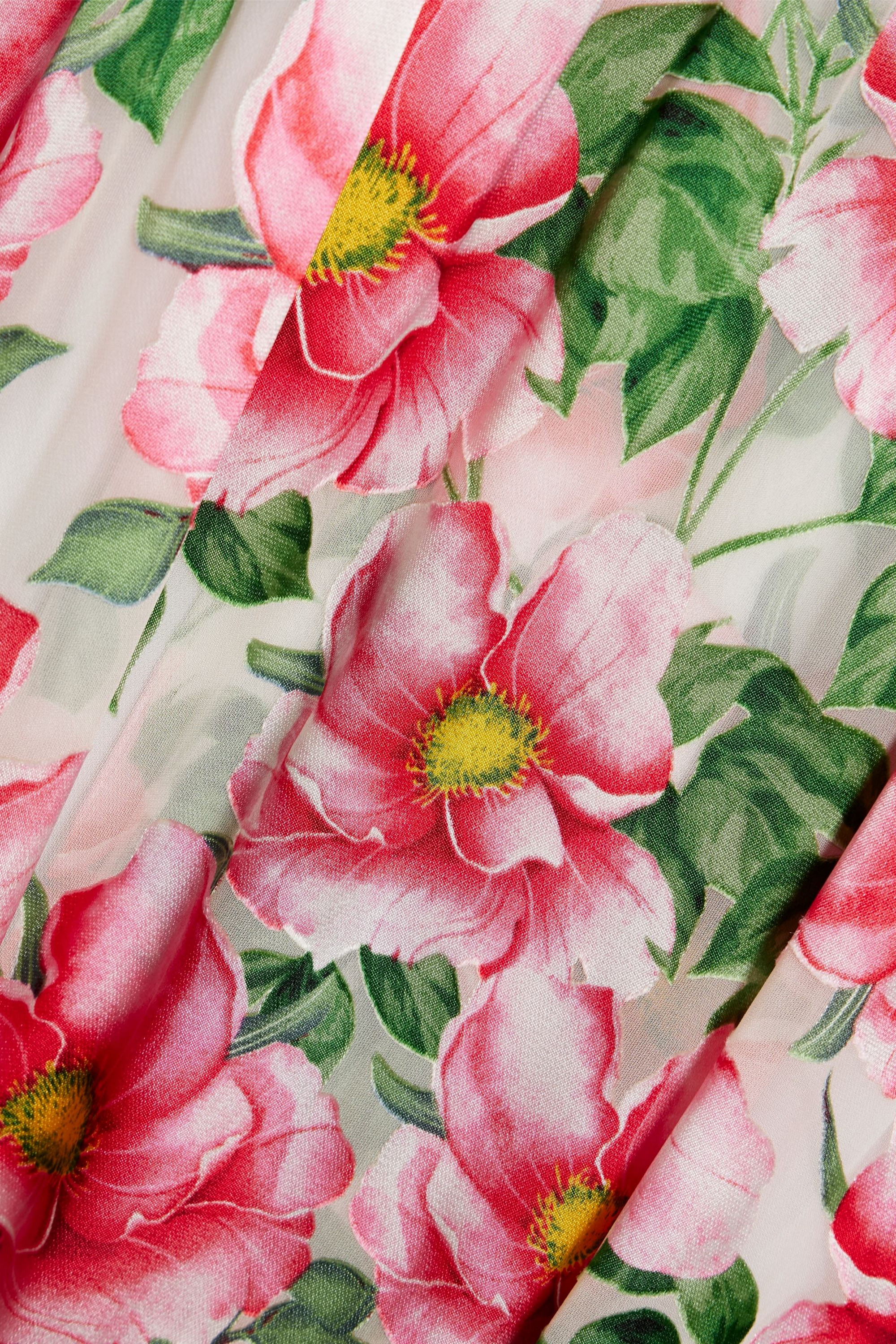 alice + olivia Samantha draped floral-print satin midi dress