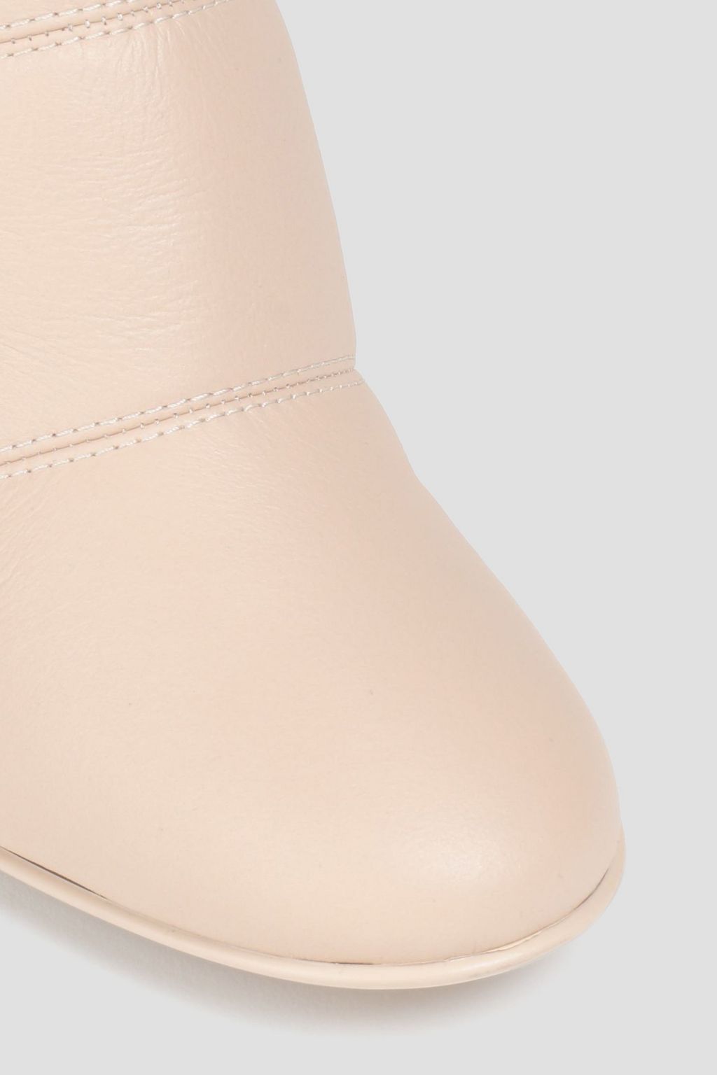 GIANVITO ROSSI Shearling-lined quilted leather ankle boots