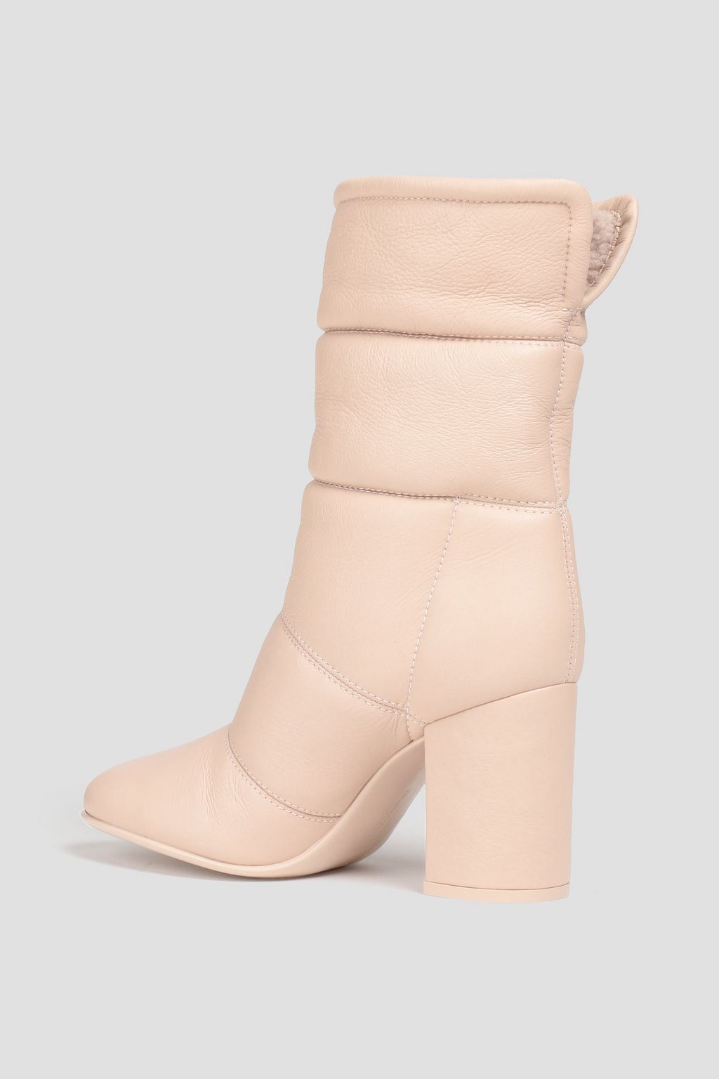 GIANVITO ROSSI Shearling-lined quilted leather ankle boots