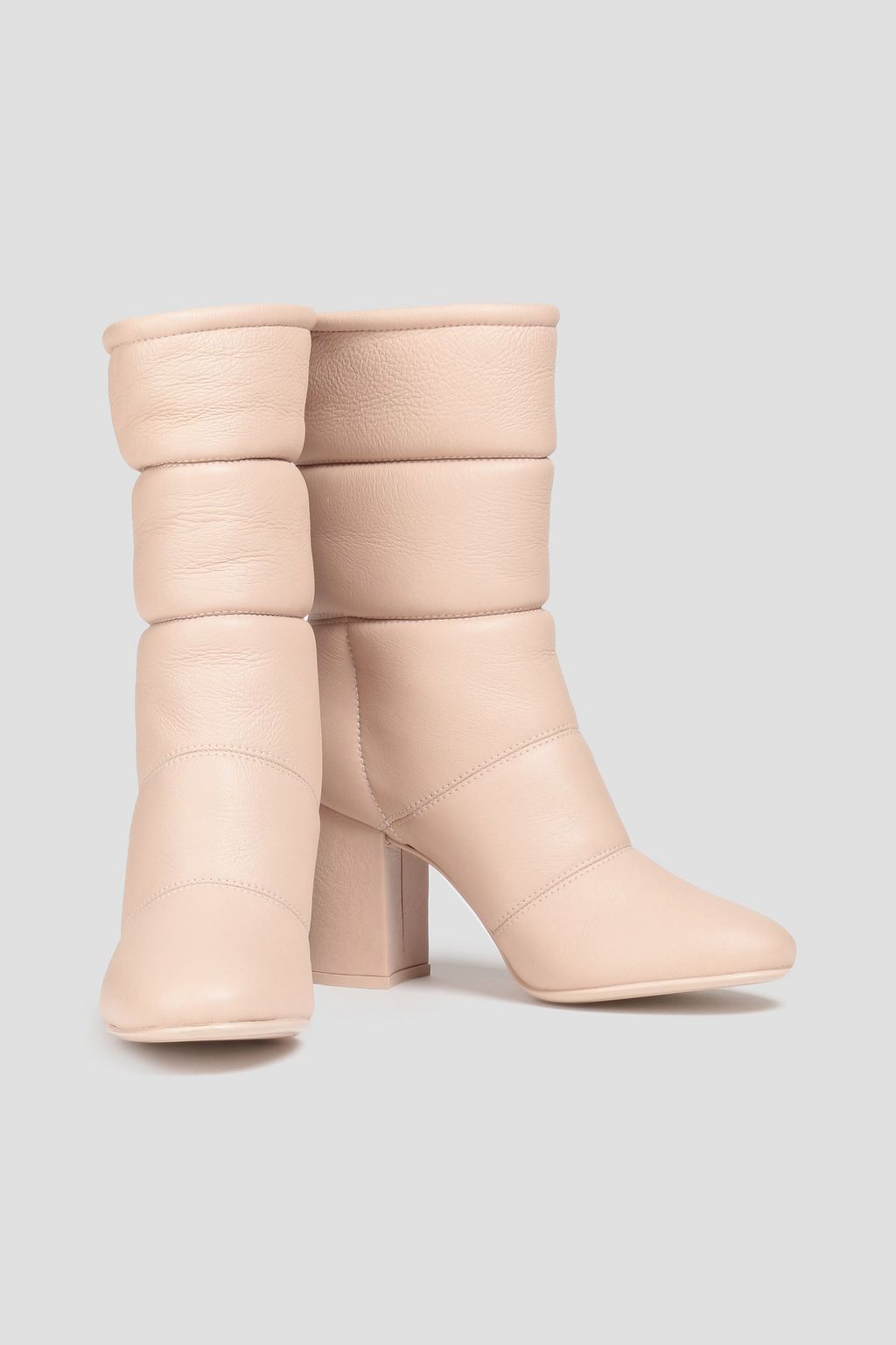 GIANVITO ROSSI Shearling-lined quilted leather ankle boots