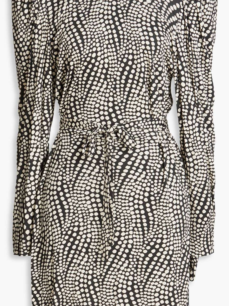 telen printed jersey mini dress